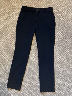 LOFT Navy The Sutton Skinny Dress Pants